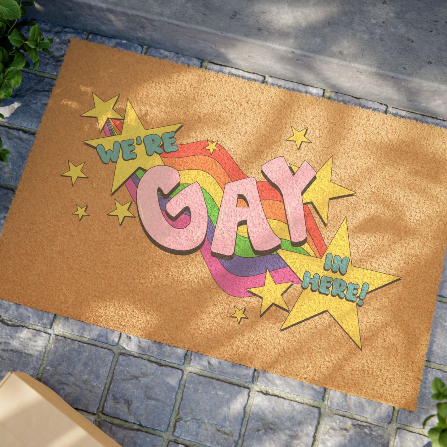 We're Gay In Here Doormat